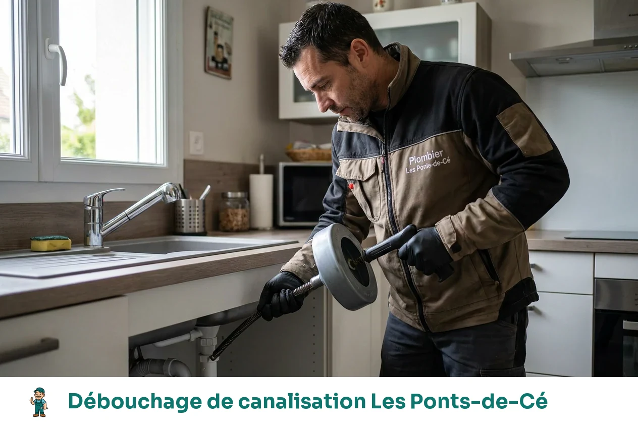 Débouchage de canalisation à Les Ponts-de-Cé