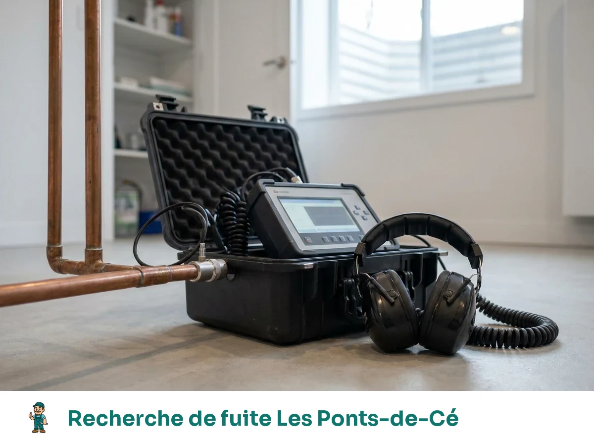 Recherche de fuite à Les Ponts-de-Cé