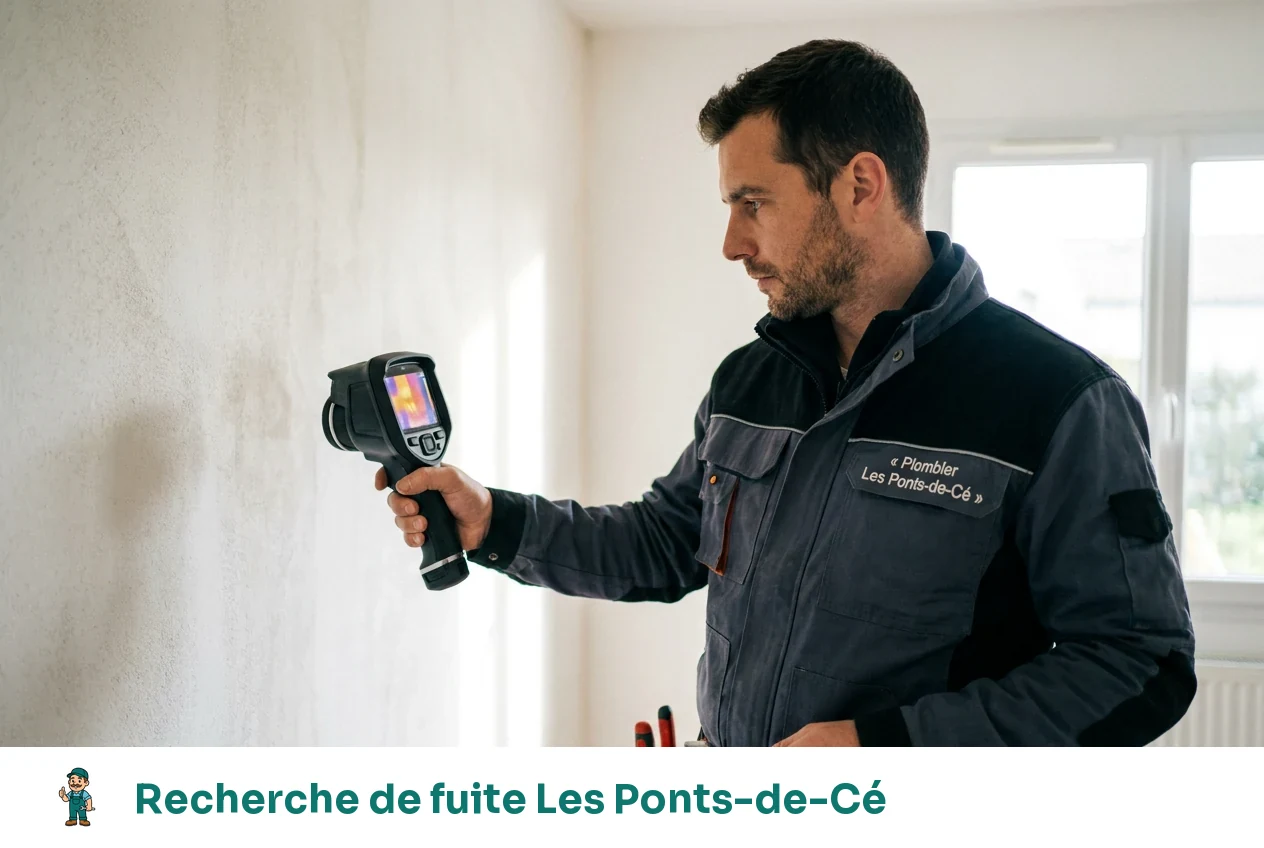 Recherche de fuite à Les Ponts-de-Cé
