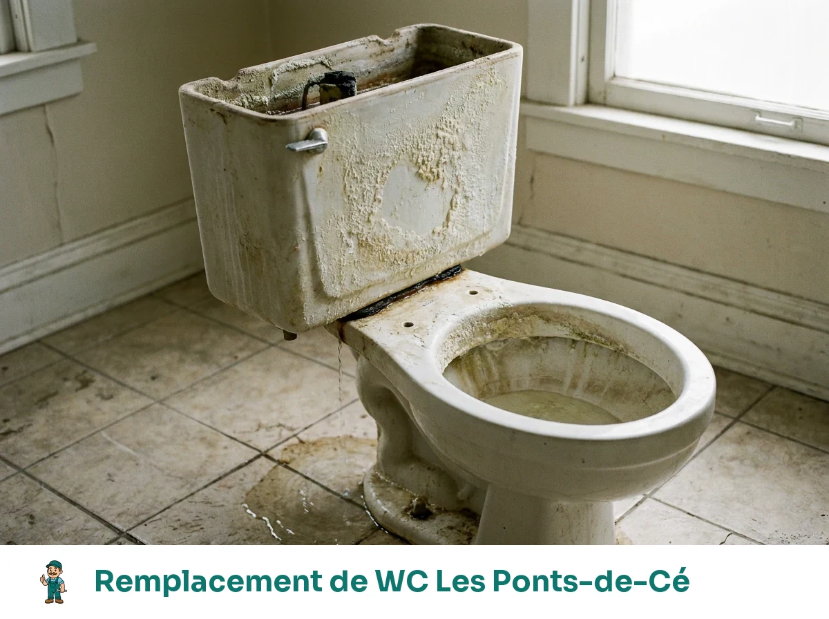 Remplacement de WC à Les Ponts-de-Cé