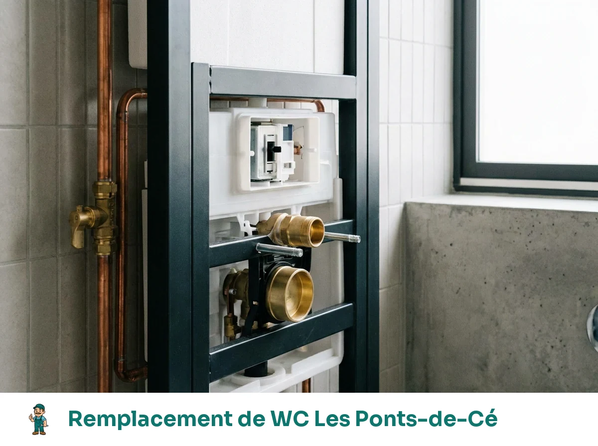 Remplacement de WC à Les Ponts-de-Cé